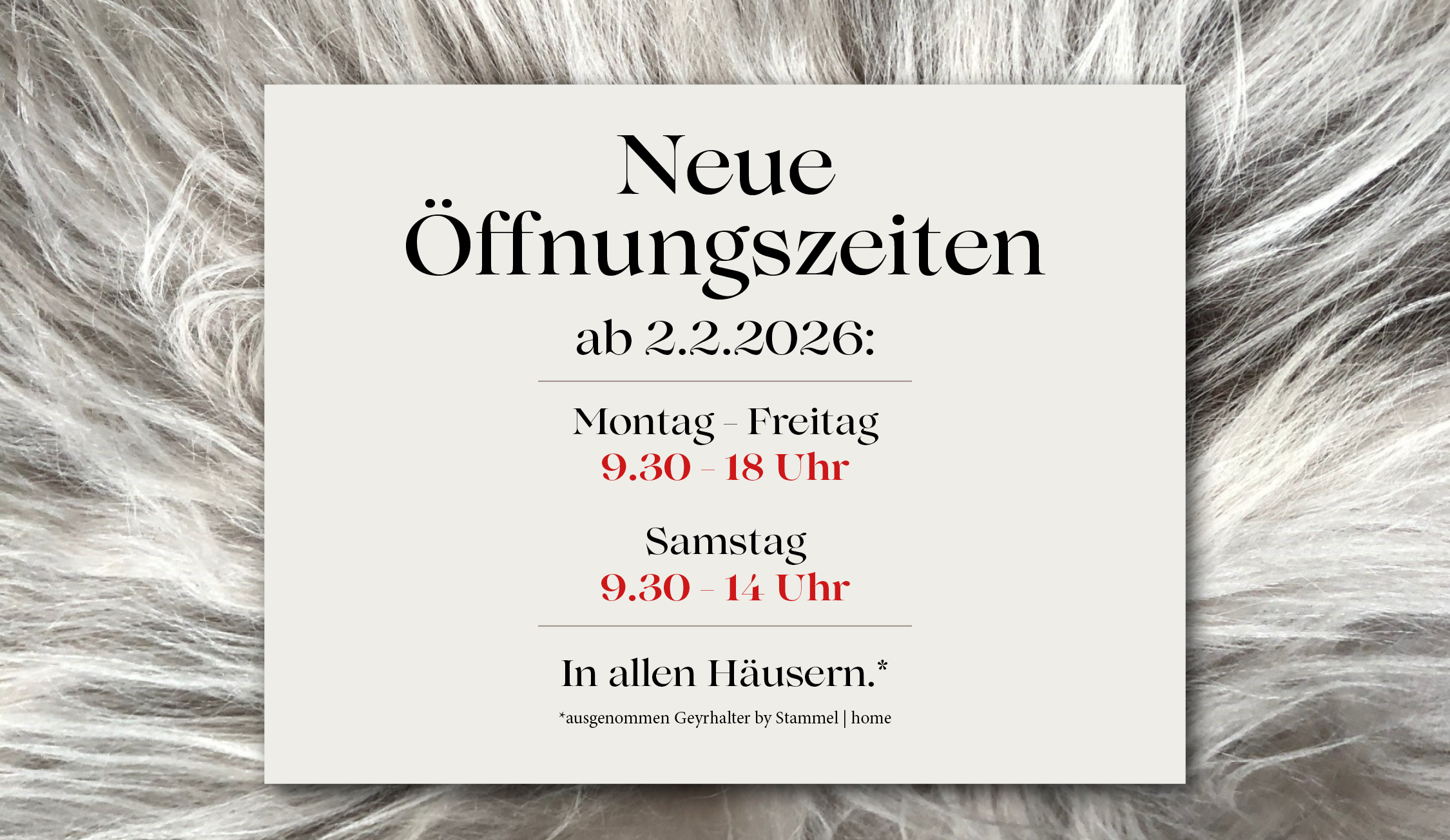 Stammel-Schöffel Öffnungszeiten 2026